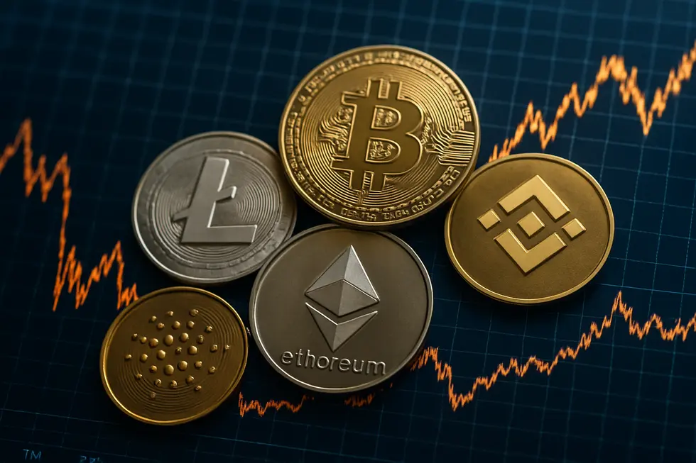 Image representing the volatile yet opportune landscape of cryptocurrency market in 2025.