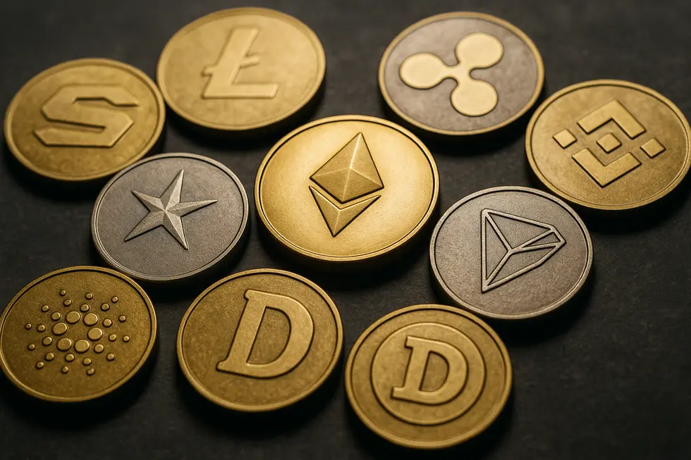 Visual trends of the crypto market in the first half of 2025.
