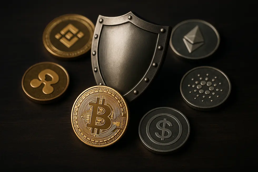 Visual trends of the crypto market in the first half of 2025.