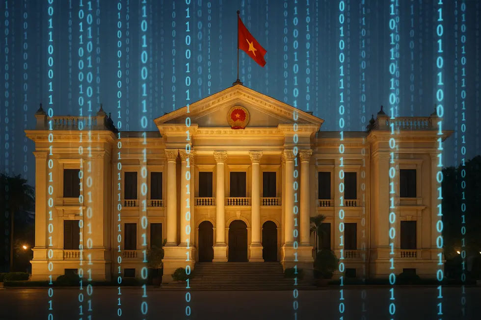A symbolic representation of Vietnamese businesses integrating NFTs for customer retention.
