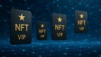 Photo-realistic digital landscape showcasing interconnected lines and NFT membership cards symbolizing network and utility.