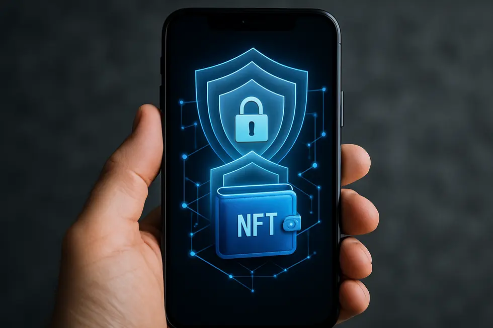 Visual representation of core wallet security concepts for NFT holders.