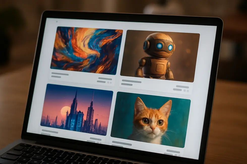 A digital artist exploring the foundational concepts of creating NFTs from digital artworks.