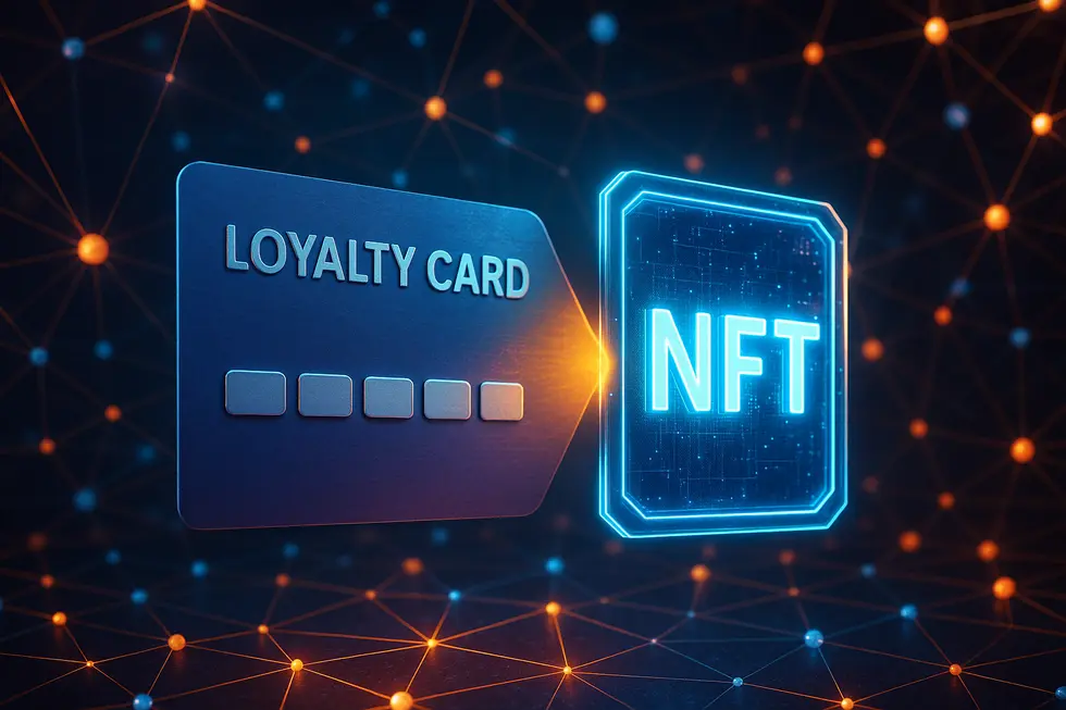The transition from traditional loyalty cards to NFT-based systems.