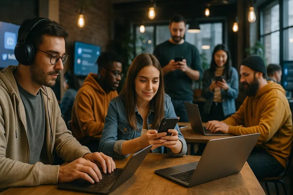 A digital scene illustrating the power of storytelling in NFT content marketing.