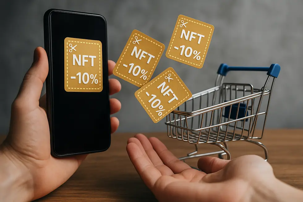 Digital coupons as NFTs for promotion campaigns.