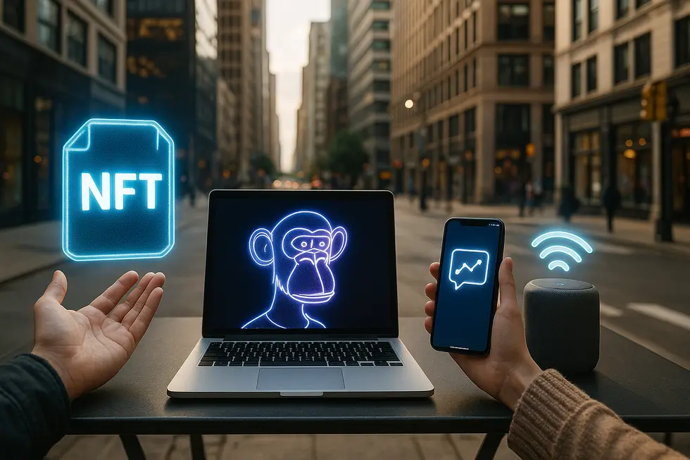 AI-powered NFTs revolutionizing the creation of unique, dynamic art pieces.