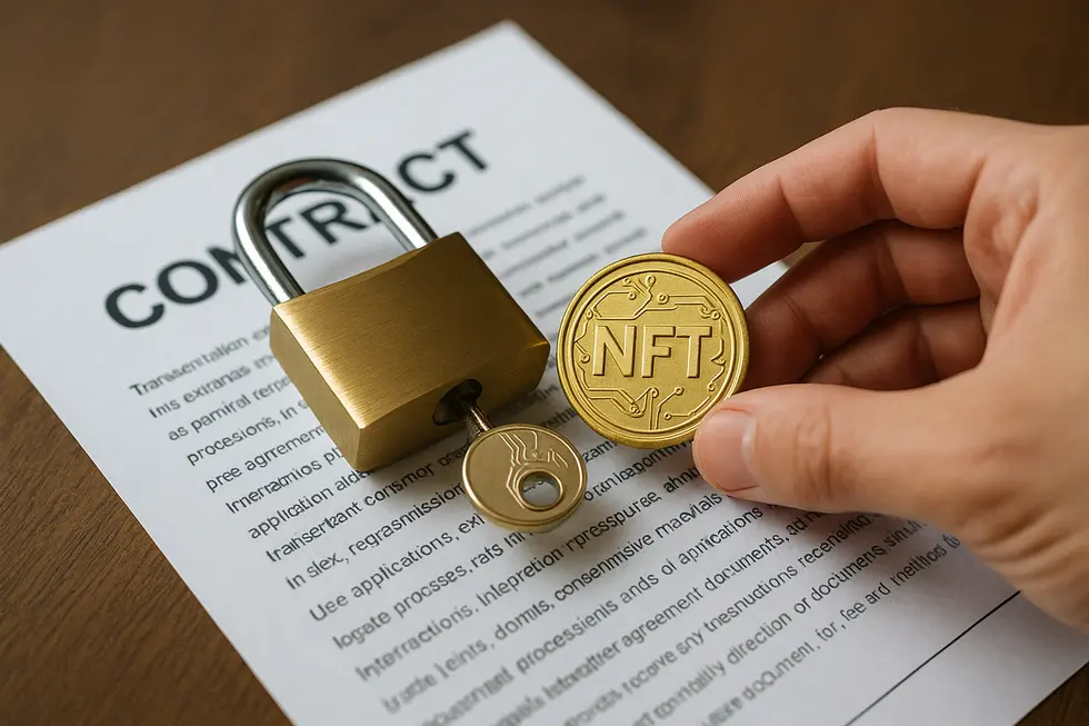Depicts how NFTs power membership experiences in mobile apps through unique digital passes.