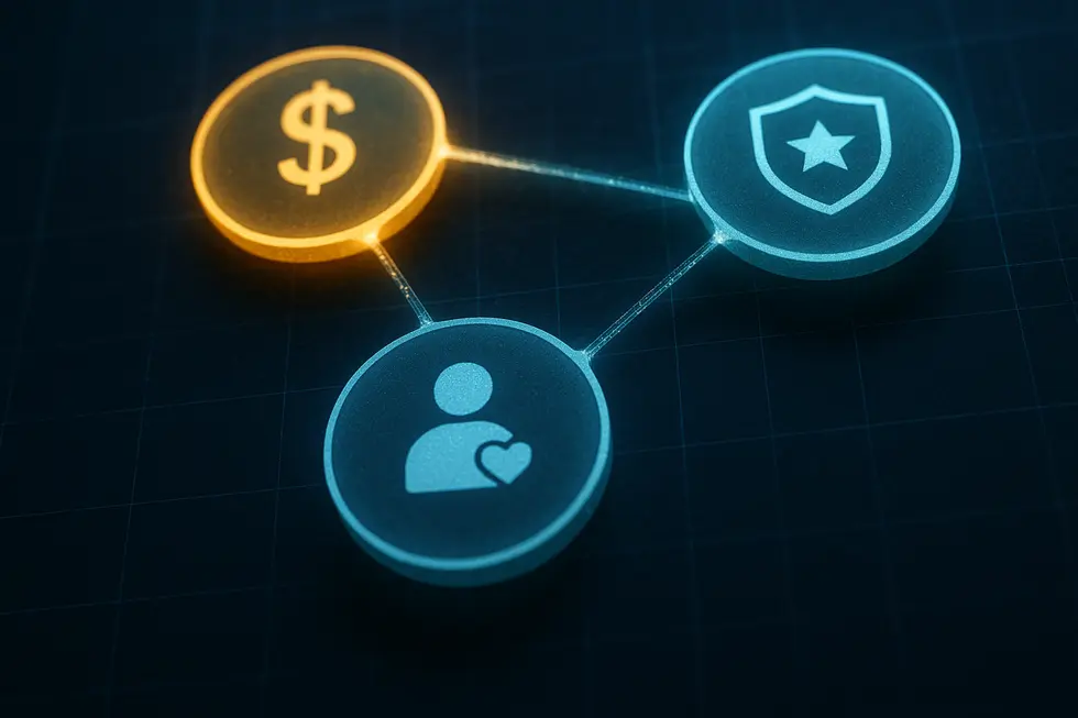 A digital gallery display of NFT membership tokens showcasing exclusivity.