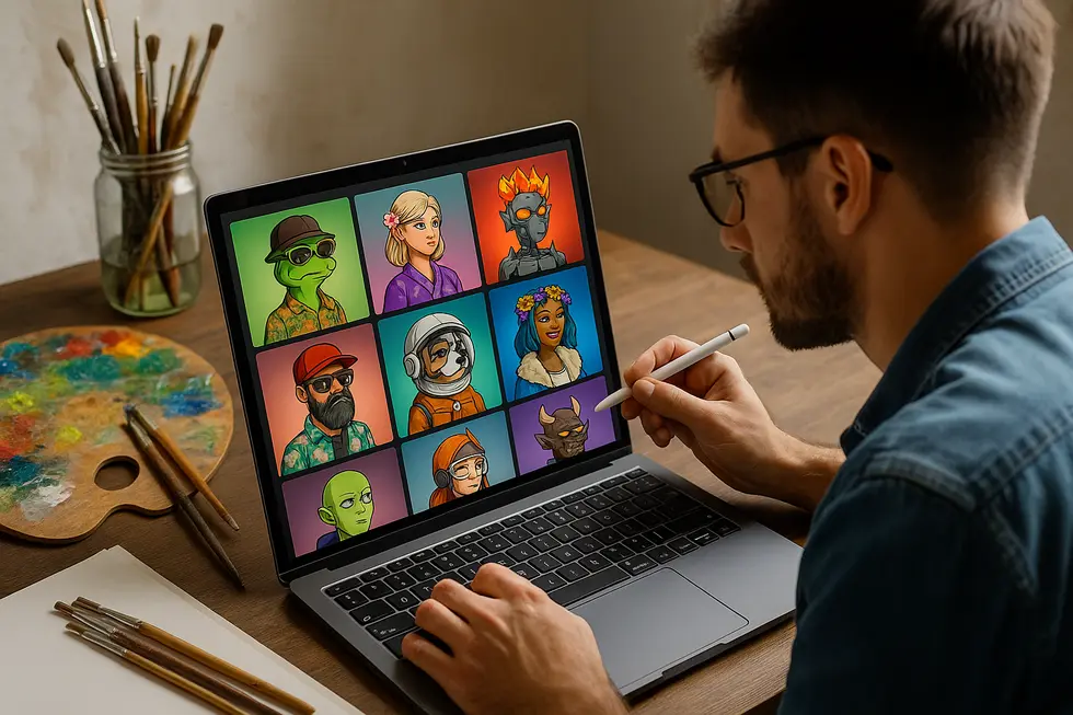 Illustration of Mintable’s user-friendly interface for lazy minting NFTs.