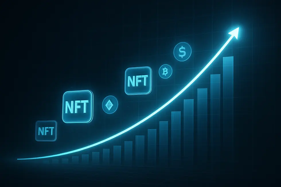 NFT marketplaces enable the creation of wealth through trade and ownership.