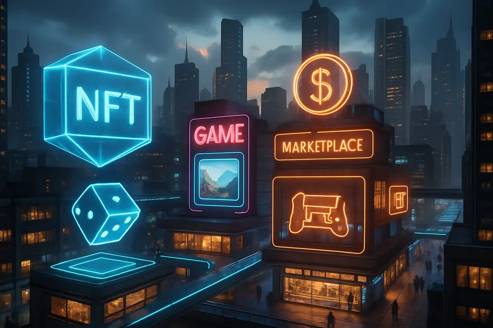 NFT marketplaces enable the creation of wealth through trade and ownership.