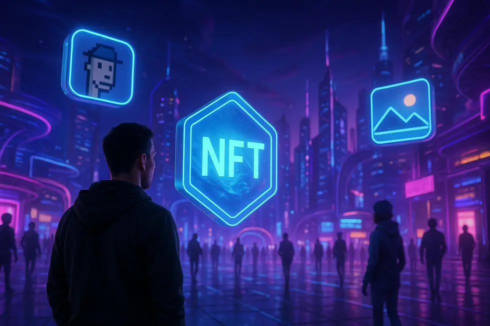 A visual representation of the foundation of digital ownership through NFTs.