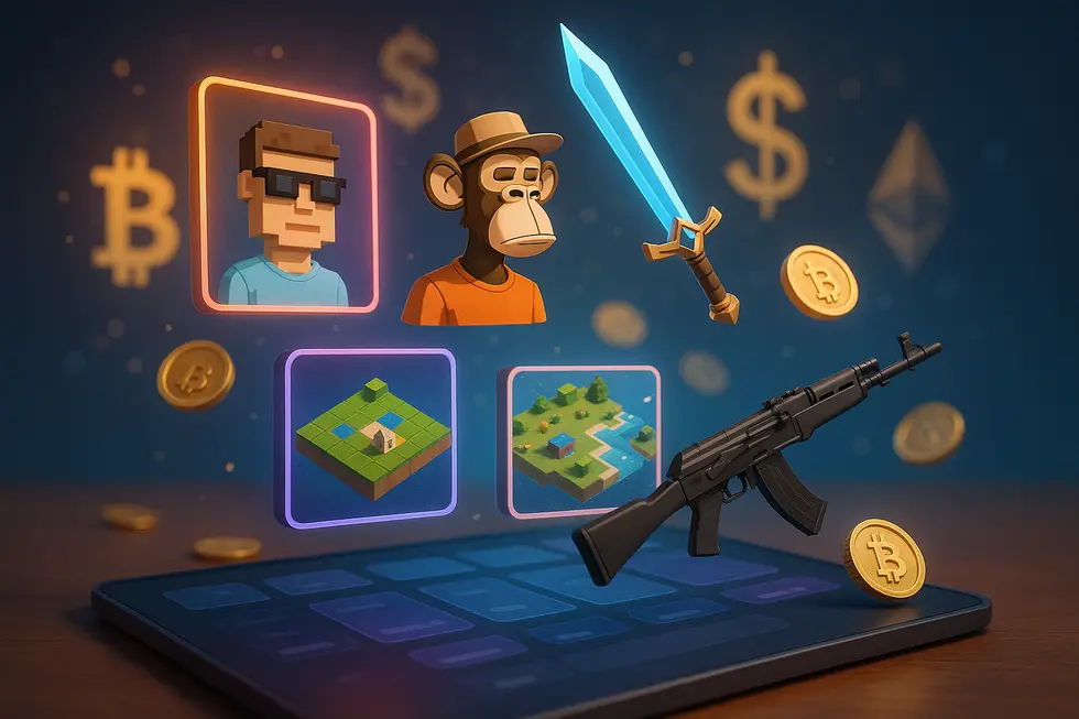 NFT marketplaces enable the creation of wealth through trade and ownership.