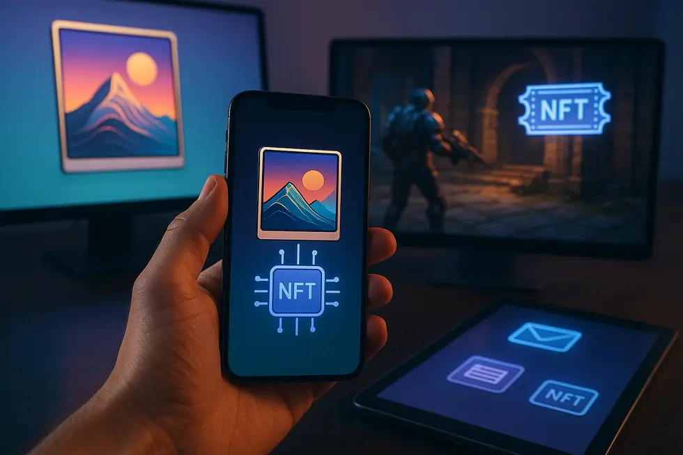 A visual representation of the foundation of digital ownership through NFTs.