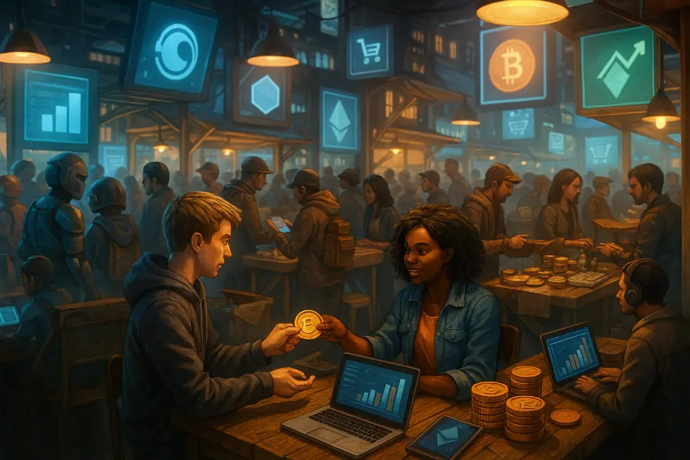 NFT marketplaces enable the creation of wealth through trade and ownership.