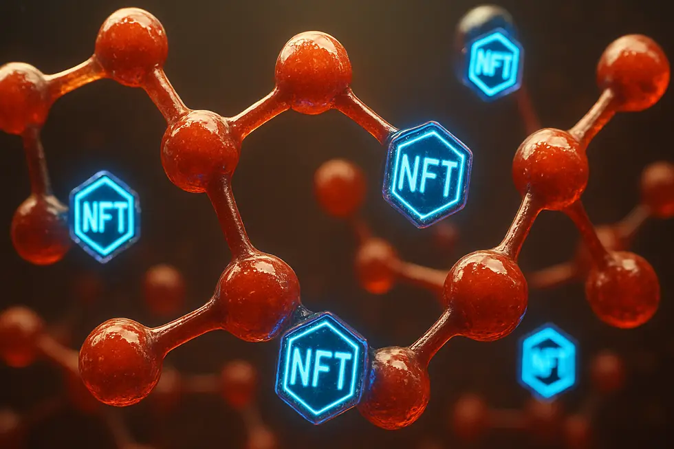 Visual representation of the psychological allure of NFTs.