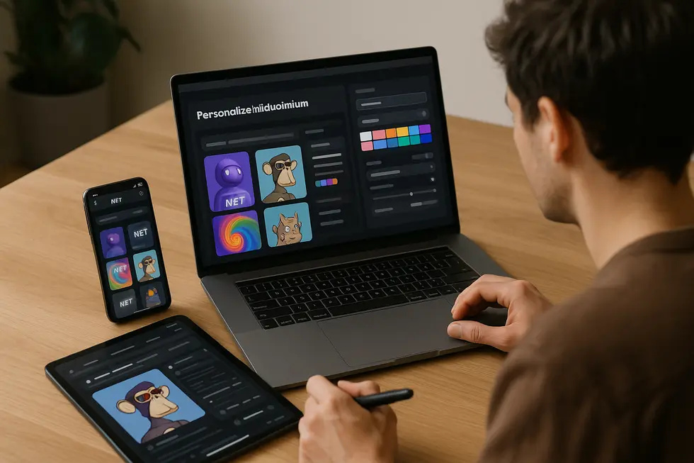 Artists exploring newfound opportunities in an NFT marketplace.