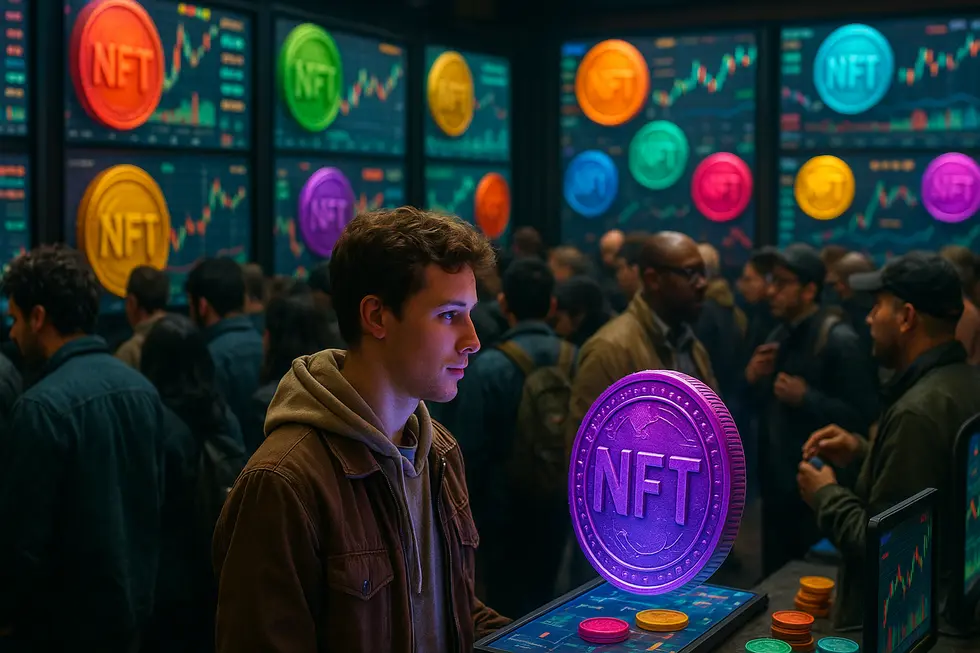 Blockchain technology ensuring authentic digital ownership.