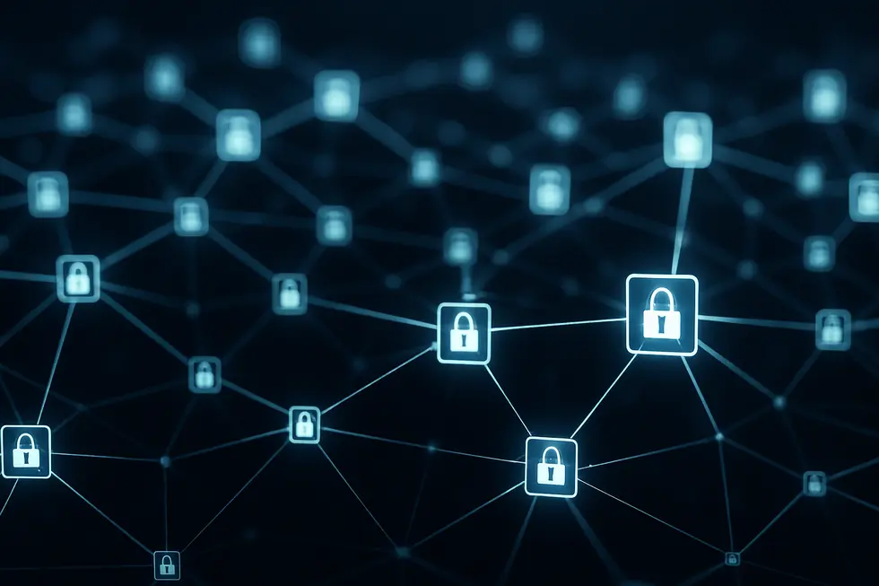 Art enthusiasts experiencing the quiet confidence of digital ownership within a bustling NFT marketplace.