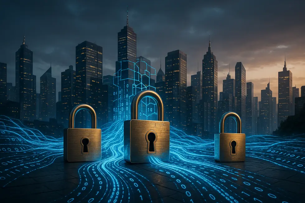 A visual representation of decentralized cloud storage replacing traditional big tech data centers.