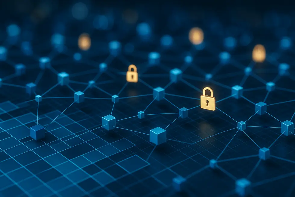 A digital landscape in the metaverse highlighting virtual land parcels, showcasing the foundation of digital ownership.