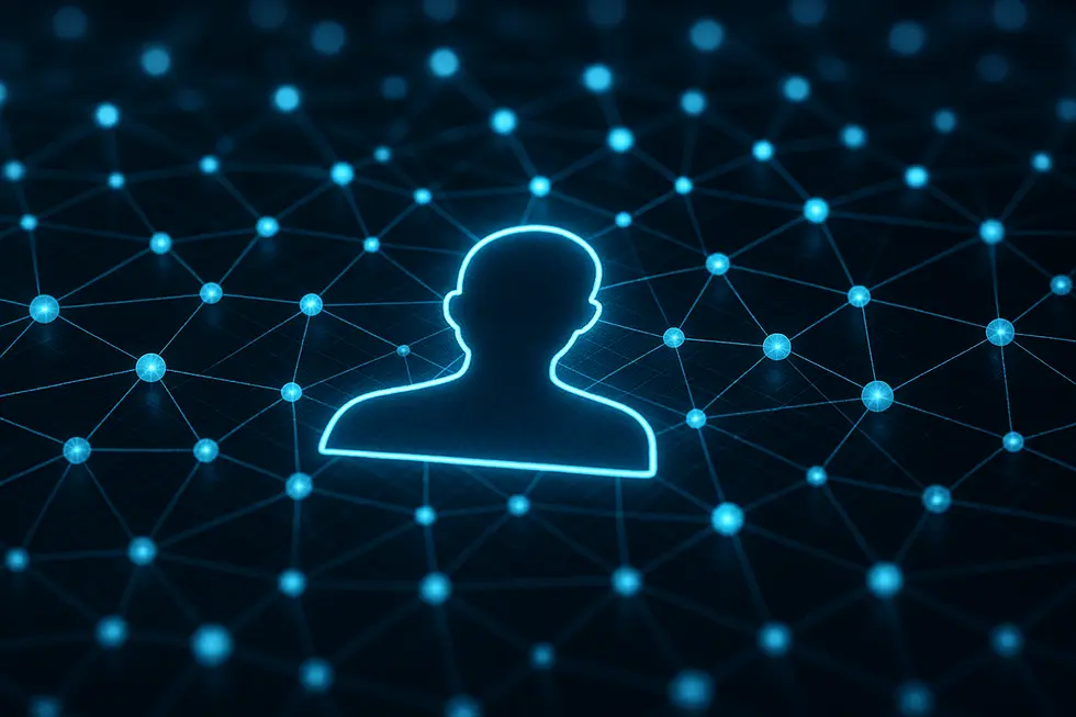 People engaged in a digital marketplace, where NFTs fuel new modes of ownership.