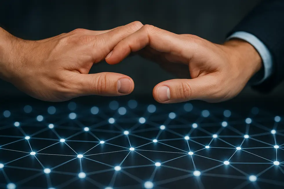 A visual representation of NFTs enabling decentralized control in digital marketplaces.