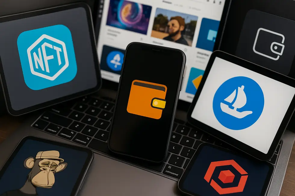 Illustrating how gamers connect with NFT marketplaces to create income opportunities.