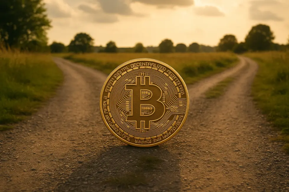 Visual representation of Bitcoin struggling to maintain its ‘digital gold’ status.